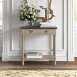 August Grove® Assyl 32" Console Table Wood in Brown/Gray | 30.5 H x 32 W x 14 D in | Wayfair 6EF80E2C5A0548BAA29BE3008C0D9C66