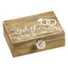 Le Prise™ Mr. & Mrs. Presentation Jewelry Box Wood in Brown | 2 H x 6 W x 5 D in | Wayfair 5FBCAB506A164360B58B49D3DB508950