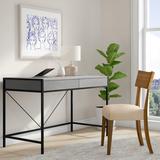 Wade Logan® Lorentz Desk Wood/Metal in Gray | 31 H x 49 W x 24 D in | Wayfair D4988D27AAA542438748207FF0EDE19A