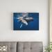 East Urban Home 'Humpback Whale Family' Photographic Print on Wrapped Canvas Metal in Black/Blue/Brown | 22 H x 32 W x 2 D in | Wayfair