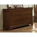 Alcott Hill® Rashad Wooden 6 - Drawer Bachelor's Chest in Brown Wood in Brown/Red | 34.25 H x 17.5 W x 59.75 D in | Wayfair