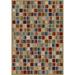 Blue/Brown 31 x 0.39 in Indoor Area Rug - Ebern Designs Savoy Geometric Flatweave Beige/Blue/Brown Area Rug Polypropylene | 31 W x 0.39 D in | Wayfair