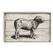 Gracie Oaks Farm Sheep Vintage Block Sign Wall Decor in Black/Brown/Gray | 8 H x 5 W in | Wayfair D18DF5A5EDFB4B0C8466ED4691FAF27A