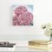 House of Hampton® 'Prima Donna Rose' Acrylic Painting Print on Wrapped Canvas in Blue/Pink | 12 H x 12 W x 1.5 D in | Wayfair