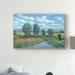 East Urban Home Lazy River Day I by Timothy O' Toole - Print on Canvas Metal in Blue/Green | 22 H x 32 W x 2 D in | Wayfair