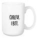 Wrought Studio™ Conti Careful. I Bite. Coffee Mug Ceramic in Black/Brown/White | 4.62 H in | Wayfair 69927FD6AD724897AC087FF532D019D8