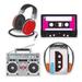 The Party Aisle™ Cassette Player Wall Décor Set in Black/Gray/Pink | 12 H x 14 W in | Wayfair 2BBAB232DBAE4553AEC19B639572D47B