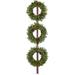 The Holiday Aisle® Holly Berry Lighted PVC Wreath Traditional Faux in Green/White | 24 H x 24 W x 4 D in | Wayfair C86CC3C30BD54716BD9FEA32FFFB3FB6