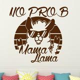 Harriet Bee No Prob Mama Llama Wall Decal Vinyl/Plastic in Red/Brown | 22 H x 23 W x 0.1 D in | Wayfair 4710D93C079F47DA97EBCA48B851F491