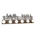 Millwood Pines Gatlin 6-Light Bath Bar, Crystal in Brown | 69 H x 36 W x 1 D in | Wayfair 7B4BC970A9374613969EAC3D49A01137