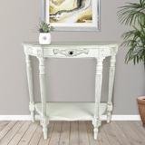 Astoria Grand Briony 34" Console Table Wood in White | 32 H x 34 W x 14 D in | Wayfair F729952A0320441D9BD35667BE8F1288