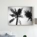 East Urban Home 'Palm Tree Looking up II' Photographic Print on Wrapped Canvas Metal in Black/White | 24 H x 32 W x 2 D in | Wayfair