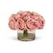 T&C Floral Company Rose Floral Arrangement in Decorative Vase Faux Silk in Pink, Size 9.0 H x 11.0 W x 11.0 D in | Wayfair S1823GP