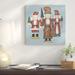 East Urban Home Santa Nutcrackers by Carter Brown - Wrapped Canvas Print Canvas in Brown/Gray/Green | 26.4 H x 26.4 W x 1.5 D in | Wayfair