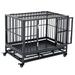 Tucker Murphy Pet™ Azevedo Stainless Steel Elevated Pet Crate Metal in Black | 29.5" H x 36.25" W x 24.5" D | Wayfair