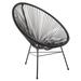 Papasan Chair - PoliVaz 27.5" W Papasan Chair Plastic in Black | 34 H x 27.5 W x 37.5 D in | Wayfair PV-ML-BK