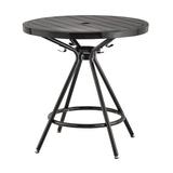 Safco Products Company CoGo Round Dining Table Metal in Black | 30 H x 30 W x 30 D in | Outdoor Dining | Wayfair 4361BL