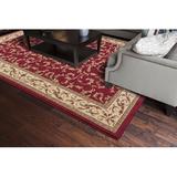 Red 79 x 0.39 in Indoor Area Rug - World Menagerie Edmont Oriental Flatweave/Beige Area Rug Polypropylene | 79 W x 0.39 D in | Wayfair