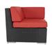 Latitude Run® Billyjo Patio Chair w/ Cushions Wicker/Rattan in Black | 28 H x 32 W x 32 D in | Wayfair 3016341CCFF74E798064A0E92F6DAC1F