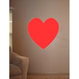 Wallhogs Valentines Heart Wall Decal Canvas/Fabric in Red | 48 H x 47.5 W in | Wayfair val8-t48