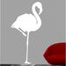 Wallhogs Flamingo Sihouette Wall Decal Canvas/Fabric in White | 48 H x 24.5 W in | Wayfair bird2-t48