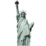 Wallhogs Statue of Liberty Wall Decal Canvas/Fabric in Black/Gray | 48 H x 20 W in | Wayfair plc8-t48