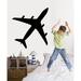 Wallhogs Haynes Silhouette Jet VI Wall Decal Canvas/Fabric in Black | 48 H x 45.5 W in | Wayfair haynes17-t48