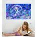 Wallhogs Mermaid Wall Decal Fabric in Blue | 37" H x 60" W | Wayfair birg5-t60