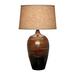 World Menagerie Elyza 30.5" Table Lamp Concrete/Linen in Brown | 30.5 H x 18 W x 18 D in | Wayfair WDMG1769 27720824