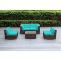 Latitude Run® Billyjo Wicker 4 - Person Seating Group w/ Cushions - No Assembly Synthetic Wicker/All - Weather Wicker/Wicker/Rattan | Outdoor Furniture | Wayfair