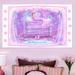 Wallhogs Princess Pea Wall Decal Canvas/Fabric in Pink | 44.5 H x 72 W in | Wayfair birg16-t72