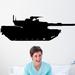 Wallhogs Haynes Military Tank IV Silhouette Wall Decal Canvas/Fabric in Black | 25 H x 72 W in | Wayfair haynes32-t72