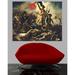 Wallhogs Delacroix Liberty Leading the People (1830) Wall Decal Canvas/Fabric in Brown | 38 H x 48 W in | Wayfair bridgeman126-t48