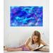 Wallhogs Dolphins Wall Decal Canvas/Fabric in Blue | 15 H x 24 W in | Wayfair birg4-t24
