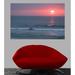 Highland Dunes Sunset II Wall Decal Metal in Gray/Red | 32 H x 48 W in | Wayfair 5701A8B213EE4E76AC0A3A26146D6A9A