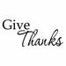 Winston Porter Duddy Give Thanks Wall Decal Vinyl | 9.5 H x 22 W in | Wayfair 0029BA788EC34C2EBA92FBEDCAD332EC