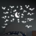 WallPops! Starry Night Glow in the Dark 99 Piece Wall Decal Set Vinyl in Blue | 26.4 H x 18.5 W in | Wayfair CR-18109