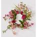 Ophelia & Co. Flower w/ Leaf Bud Candle Ring 4.5" Wreath, Polyester in Pink | 14 H x 4.5 W x 4.5 D in | Wayfair 334C7B7FCF944C69832144870A4FB66D