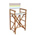 ZEW Inc High Director Patio Dining Chair Wood in Brown | 47.24 H x 22.8 W x 18.9 D in | Wayfair CH-192-6-05S