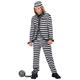 "CONVICT" white/black (coat, pants, hat) - (128 cm / 5-7 Years)