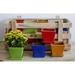 Wildon Home® Oakhaven Garden Terrace Bright Crate Pot Planter Clay & Terracotta in Red/Green/Blue | 4.5" H x 5" W x 5" D | Wayfair