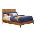 Flynn Mid Century Modern Queen Panel Bed in Acorn Finish - Alpine Furniture 966-01Q