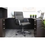 Boss Office Products B696C-BK Modern Executive Conference Chair in Black