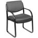 Boss Office Products B9521-GY Grey Fabric Guest Chair
