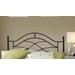 Hillsdale Furniture Cole Full/Queen Metal Headboard with Frame, Black Twinkle - 1601HFQR