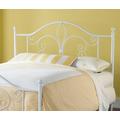 Hillsdale Furniture Ruby Twin Metal Headboard with Frame, Textured White - 1687HTWR