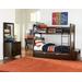 Hillsdale Kids and Teen Pulse Wood Twin Over Twin Bunk Bed with Trundle, Chocolate - 32040NT