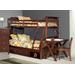 Hillsdale Kids and Teen Pulse Wood Twin Over Full Bunk Bed with Storage, Chocolate - 32050NS