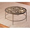 Hillsdale Furniture Marsala Metal Coffee Table, Gray with Brown Rub - 5497-882