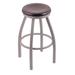 "Holland 80236ANDCMpl 802 Misha 36"" Bar Stool /w Anodized Nickel Finish, Dark Cherry Maple Seat"